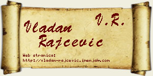 Vladan Rajčević vizit kartica